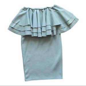 Boohoo Night off the shoulder mini dress